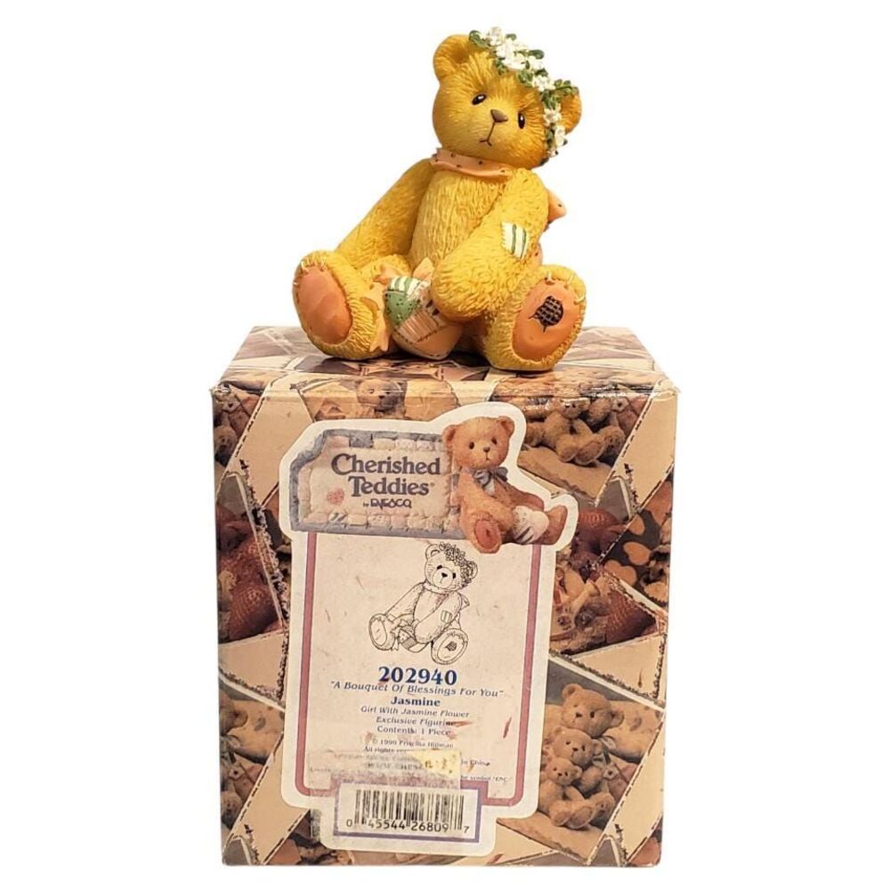 Cherished Teddies Jasmine Spring Bear 1999 Enesco 202940 Bouquet of Blessing